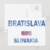 Bratislava Slowakei Designs Postkarte (Vorne/Hinten)