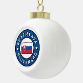 Bratislava Slowakei Keramik Kugel-Ornament (Rechts)