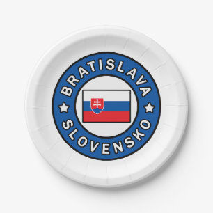 Bratislava Slowakei Pappteller