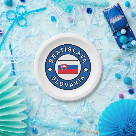 Bratislava Slowakei Pappteller (Party)
