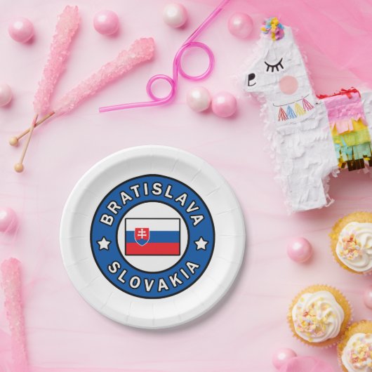 Bratislava Slowakei Pappteller (Party)