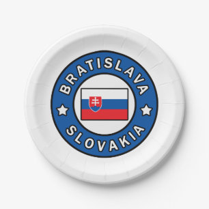 Bratislava Slowakei Pappteller