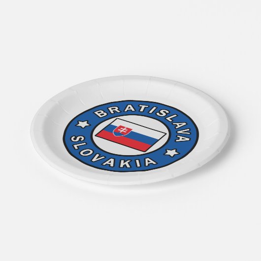 Bratislava Slowakei Pappteller (Schrägansicht)