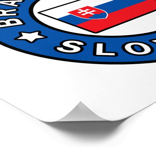 Bratislava Slowakei Poster (Ecke)