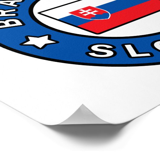 Bratislava Slowakei Poster (Ecke)