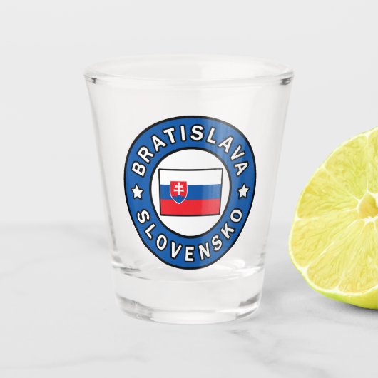 Bratislava Slowakei Schnapsglas (Vorderseite)