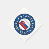 Bratislava Slowakei Serviette (Ecke)