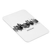Bratislava Slowakei Skyline BW Magnet (Rechte Seite)