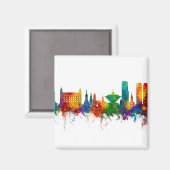 Bratislava Slowakei Skyline Magnet (Vorderseite/Rückseite)