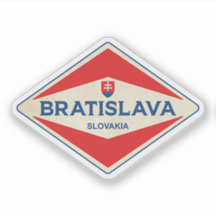 Bratislava Slowakei Vintag Aufkleber