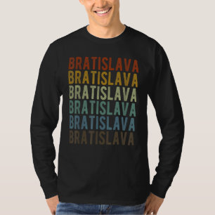 Bratislava Stadt Slowakei Retro Vintage T-Shirt