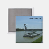 Bratislava und die Donau Magnet (Vorderseite/Rückseite)