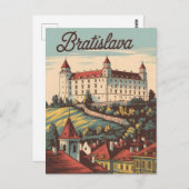 Bratislava Vintag Postkarte (Vorne/Hinten)