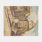 Bratislava von Richard Lux farbige Radierung Fleecedecke (Vorderseite (Horizontal))