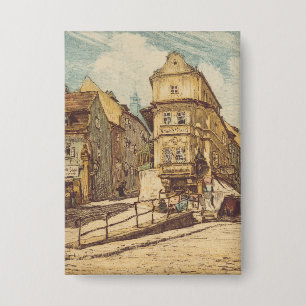 Bratislava von Richard Lux Jahrhundert Farbige Rad Button