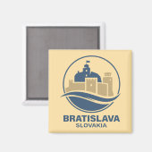 Bratislave Slovakia Europe Magnet (Vorderseite/Rückseite)