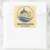 Bratislave Slovakia Europe Quadratischer Aufkleber (Tasche)