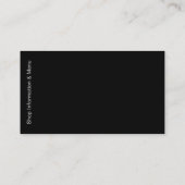 Bratkartoffel Visitenkarte (Rückseite)