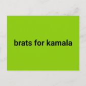 Bratkarton für Kamala Postkarte (Vorderseite)