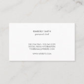 Bratpfanne Drehend Lebensmittel Visitenkarte (Rückseite)