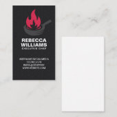 Bratpfanne | Flame-Logo Visitenkarte (Vorne/Hinten)