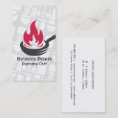 Bratpfanne | Kochutensilien Visitenkarte (Vorne/Hinten)