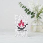 Bratpfanne | Kochutensilien Visitenkarte (Stehend Vorderseite)