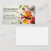 Bratpfanne | Kräuter und Gewürze Visitenkarte (Vorne/Hinten)