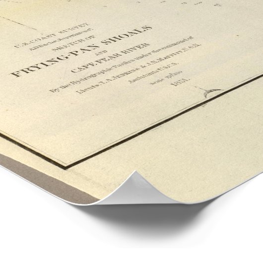 Bratpfannschalen, Cape Fear River Poster (Ecke)