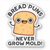 Bratpfeifen werden nie zu feuchtem Funny Food Puff Aufkleber (Vorderseite)