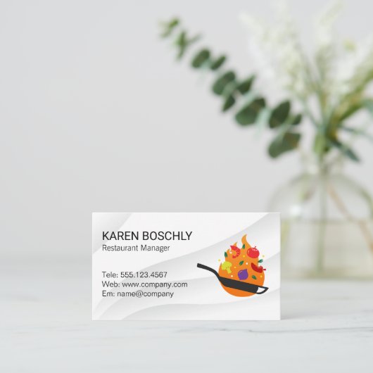 Bratpflanze Visitenkarte (Stehend Vorderseite)