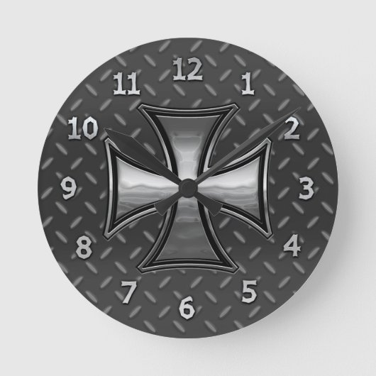 Bratrost maltesisch runde wanduhr (Vorderseite)