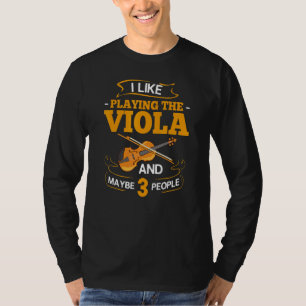 Bratsche Instrument Musiknoten Spieler Unterricht T-Shirt