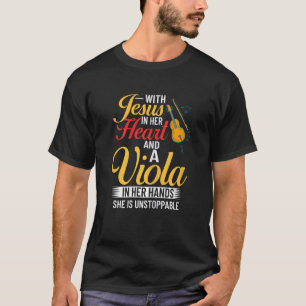 Bratsche Instrument Musiknoten Spieler Unterricht T-Shirt