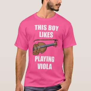 Bratsche Spieler Musiknoten Musiker Orchester Brat T-Shirt