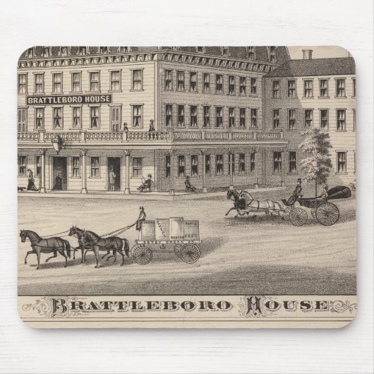 Brattleborhaus Mousepad (Vorne)