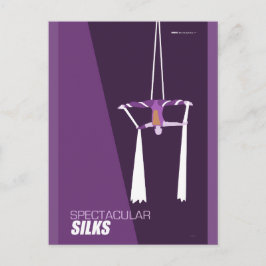 Brattleboro Circus Arts - Spektakuläre Seiden Postkarte