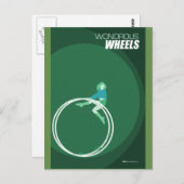 Brattleboro Circus Arts - Wondrous Wheels Postkarte (Vorne/Hinten)