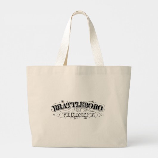 Brattleboro Harris Hill Tote Bag Jumbo Stoffbeutel (Rückseite)