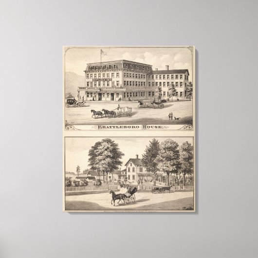 Brattleboro House Leinwanddruck (Vorderseite)