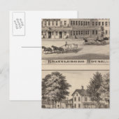 Brattleboro House Postkarte (Vorne/Hinten)