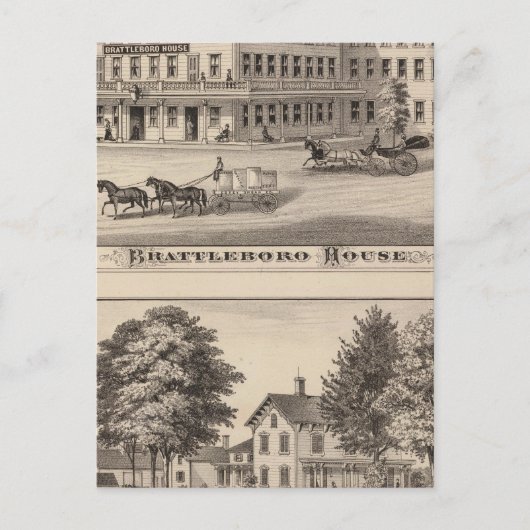Brattleboro House Postkarte (Vorderseite)