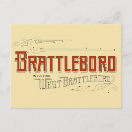 Brattleboro, Including West Brattleboro Postcard Postkarte