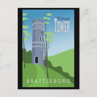 Brattleboro Retreat Tower Postcard Postkarte