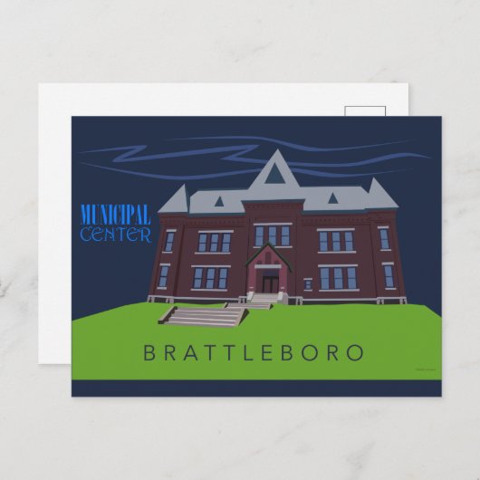 Brattleboro Städtische Badeanstalt Postkarte (Vorne/Hinten)