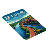 Brattleboro USA Magnet (Rechte Seite)
