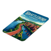 Brattleboro USA Magnet (Linke Seite)