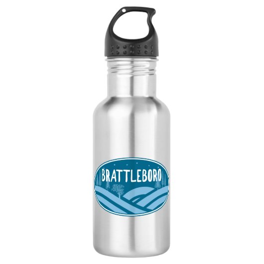 Brattleboro Vermont Außenbereich Edelstahlflasche (Vorderseite)