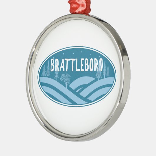 Brattleboro Vermont Außenbereich Ornament Aus Metall (Links)