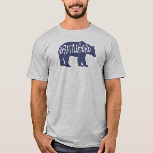 Brattleboro Vermont Bear T-Shirt (Vorderseite)